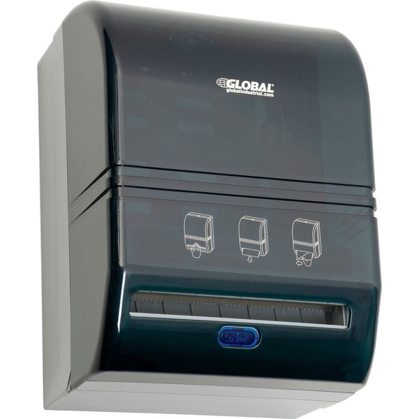 Global Industrial Automatic Paper Towel Roll Dispenser, Smoke Gray 641519